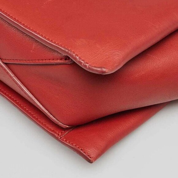 Celine Dark Claycourt Smooth Leather Trifold Clutch Bag - Picture 7 of 12